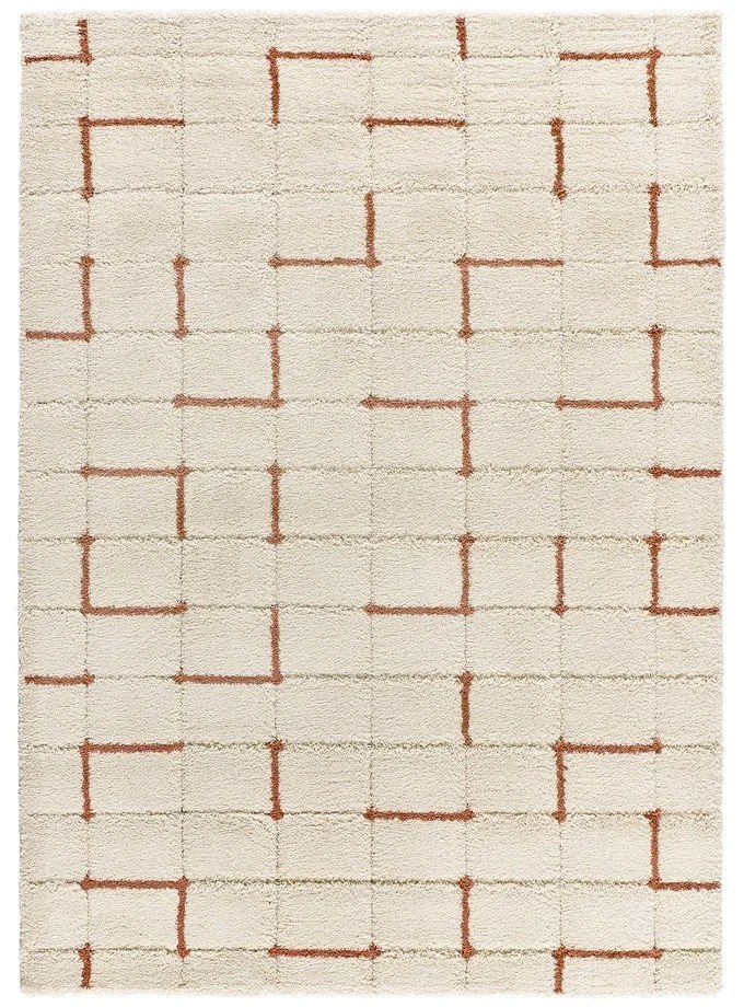 Covor cărămiziu-crem 200x290 cm Brenda – Universal
