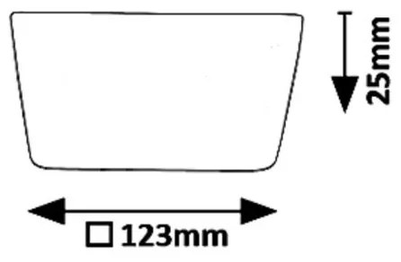 Plafoniera LED incastrabila pentru baie IP20/IP65 Oleg alb 12,3x12,3cm