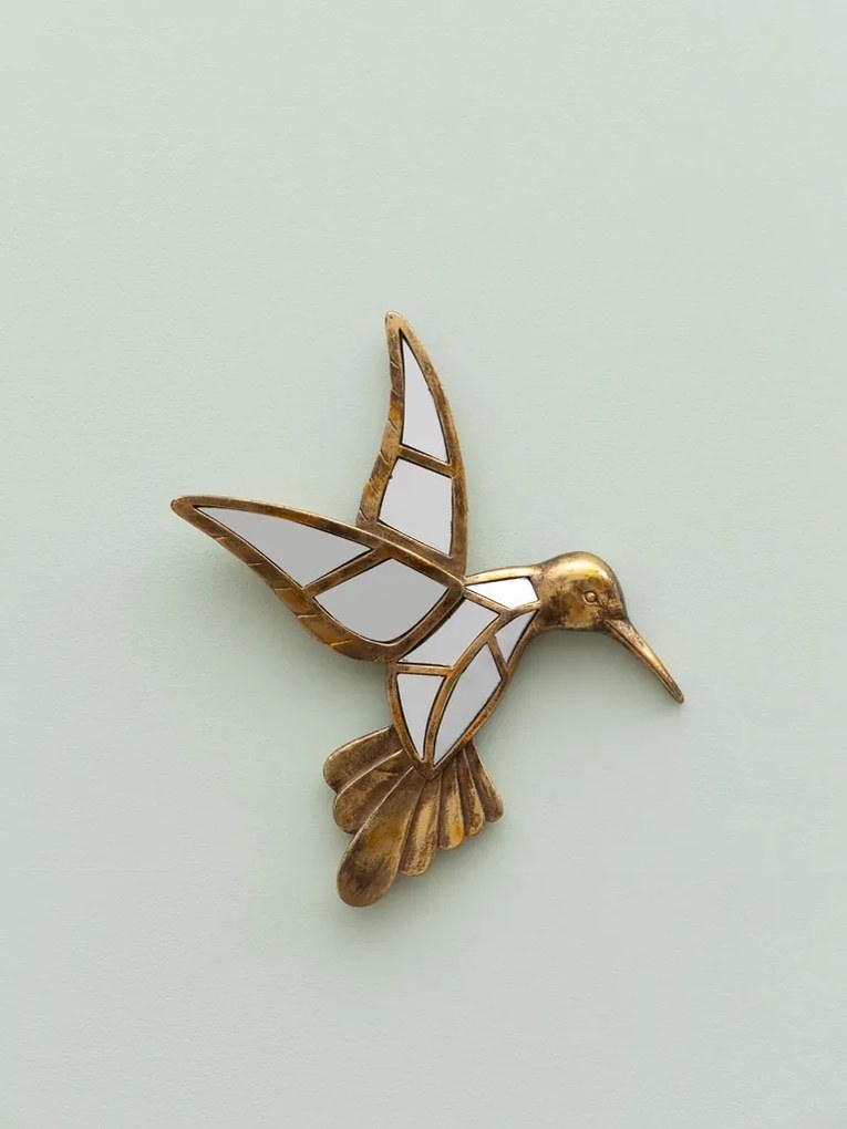 Oglinda decorativa, de perete, din rasina, Colibri
