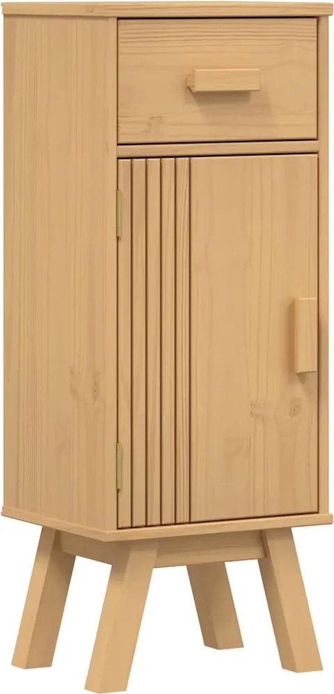 vidaXL Dulap de Baie Olden Maro 35 x 30 x 90 cm Lemn masiv de pin