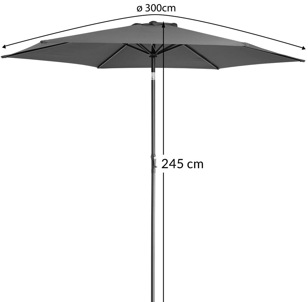 Deuba Floarea soarelui de gradina Ø300 cm - antracit