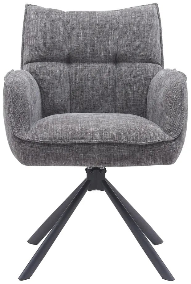 Set de scaune de sufragerie gri 2 buc. tapițat Marilla – Unique Furniture