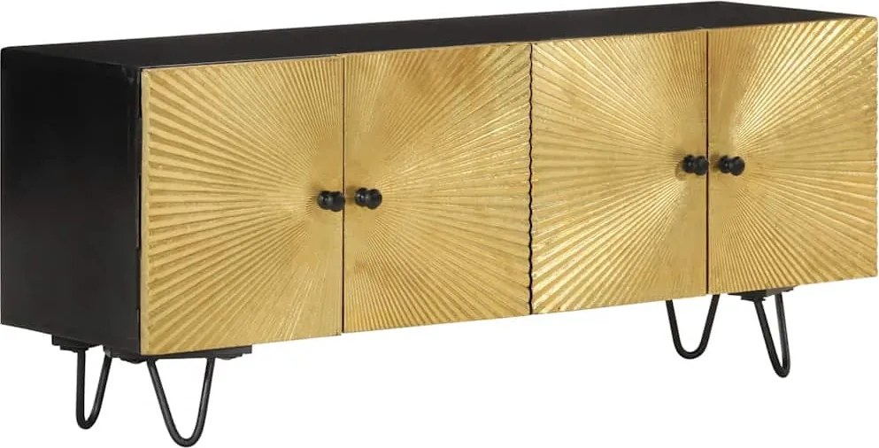 vidaXL Dulap TV 110x30x45 cm, lemn masiv de mango