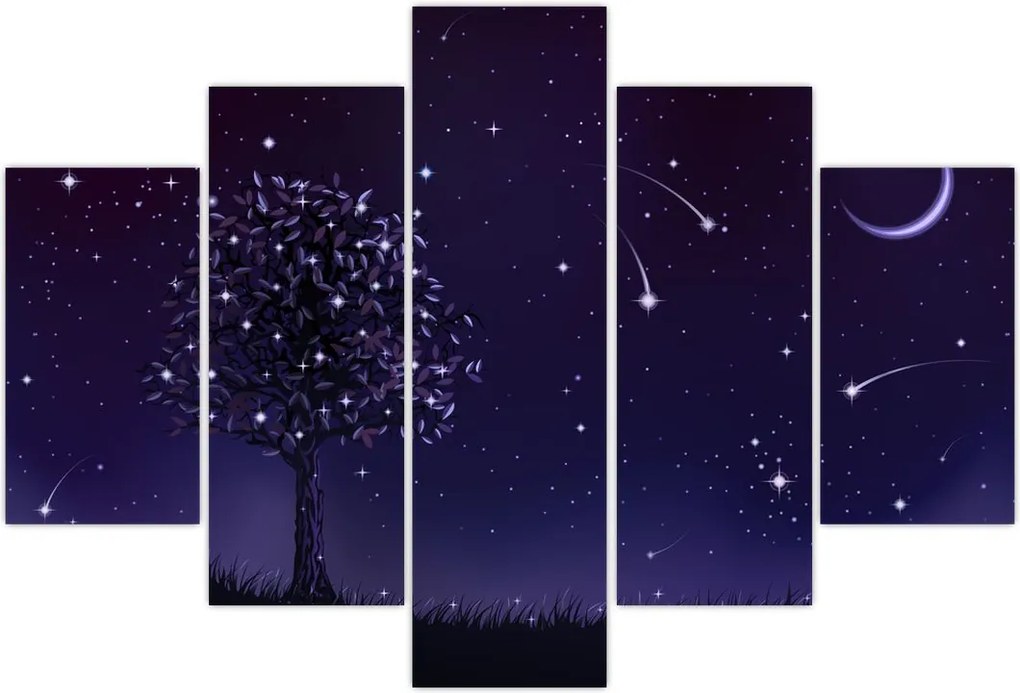 Tablou - Noaptea în ilustrație (150x105 cm)