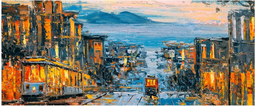 Tablou - Telecabină, San Francisco (120x50 cm)