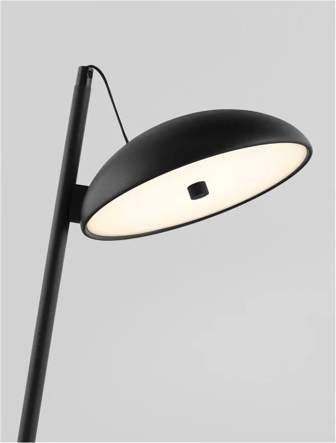 Veioza, lampa de masa LED Flute negru