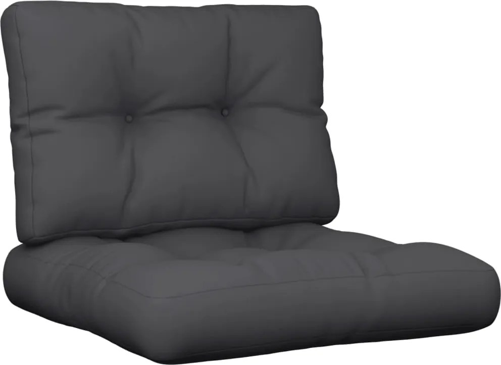 vidaXL Perne de paleți, 2 buc., negru, material textil