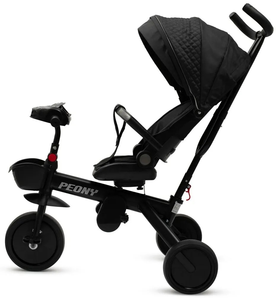 Baby Mix Triciclu pentru copii Peony EVA, negru