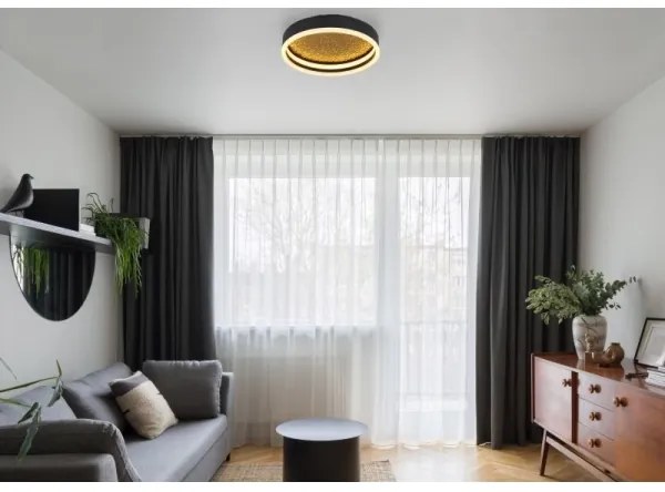 Plafonieră LED HEDI LED/24W/230V d. 30 cm neagră Globo 48460-24