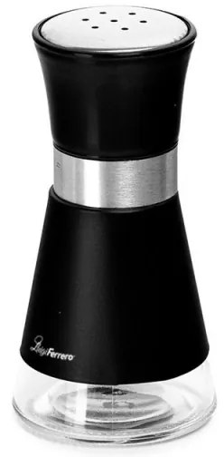 Sărat + pepper shaker Luigi Ferrero Hanna FR-1401B, 90 ml, Ø6.5x11 cm, Oțel inoxidabil, Negru
