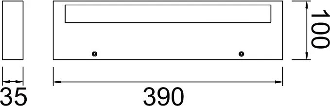 Aplica LED iluminat ambiental CONIL 39cm neagra