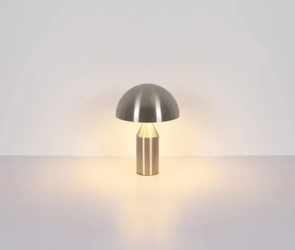 Globo 21030N - Lampă de masă ATOMA 2xE27/40W/230V crom mat