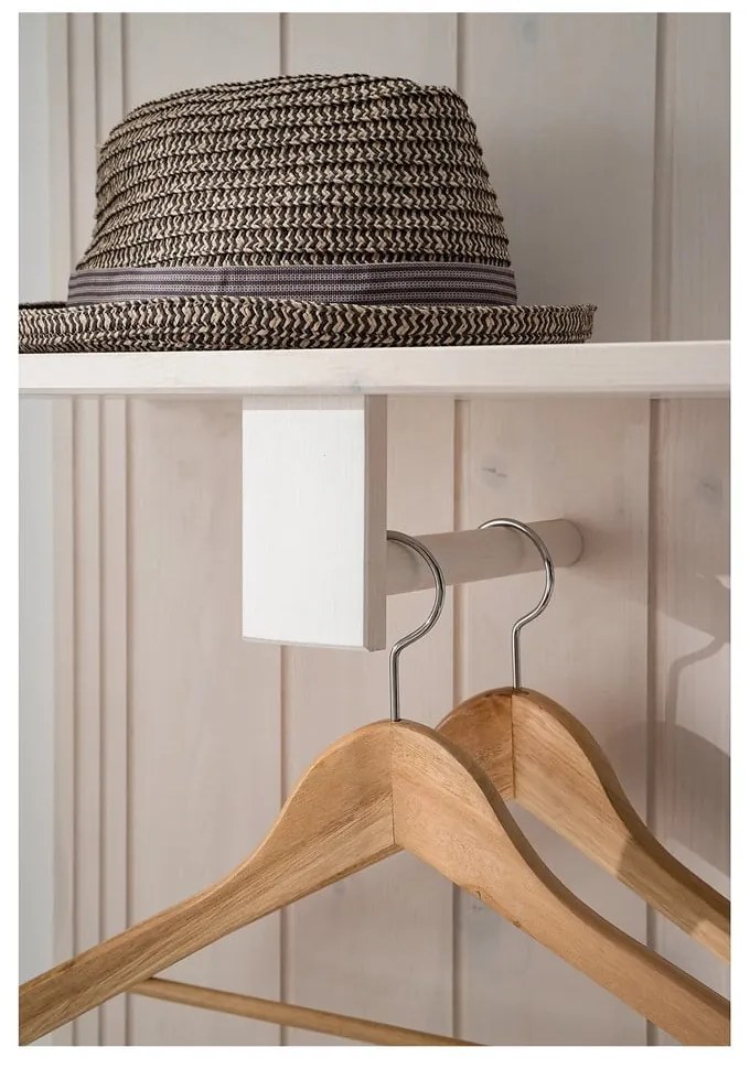 Set pentru hol alb din lemn de pin 60x120x25 cm Anita – Støraa