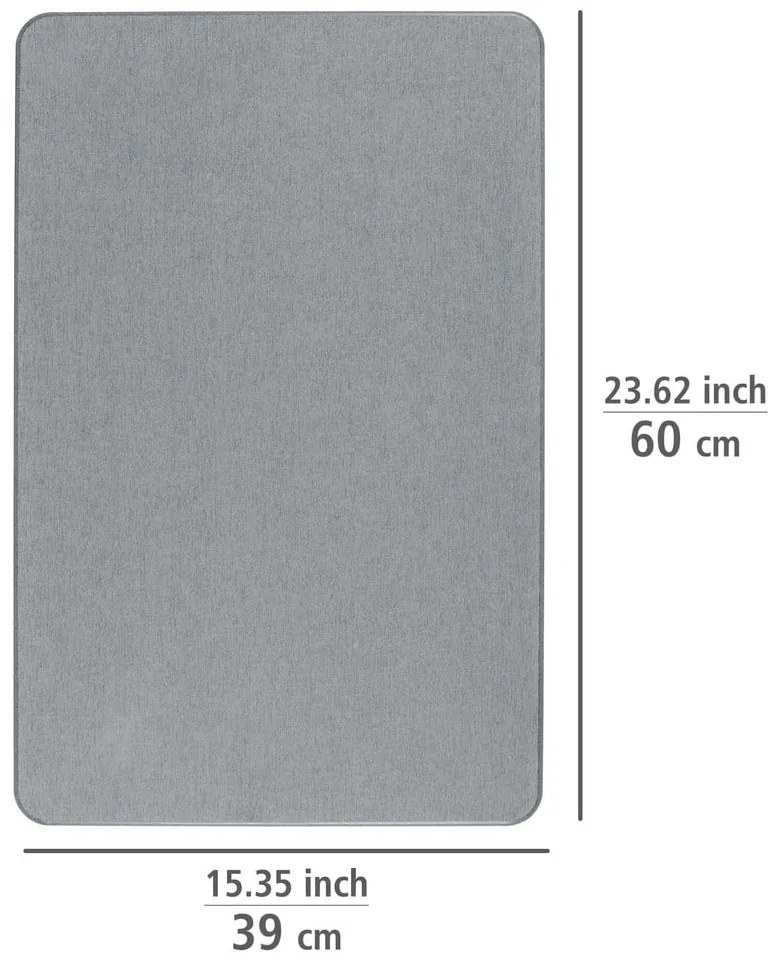 Covoraș de baie gri 39x60 cm Simi – Wenko