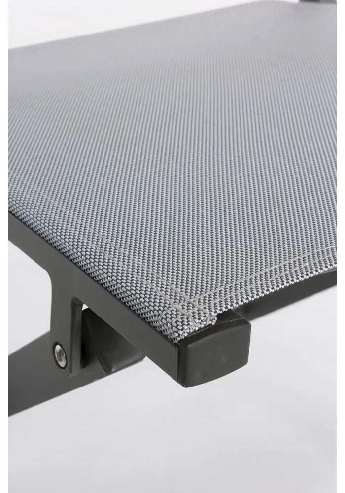 Scaun de grădină gri din metal Elin – Bizzotto