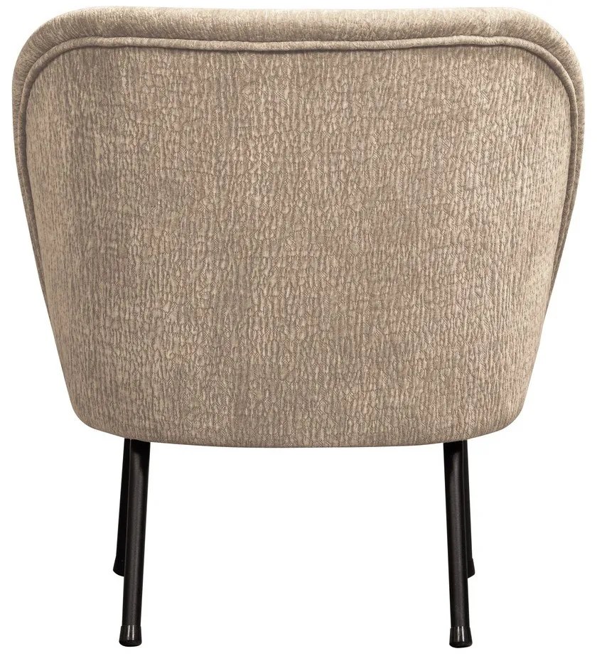 Fotoliu bej cu tapițerie din chenille Vogue – WOOOD