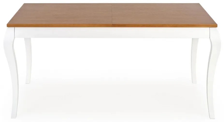 Masa extensibila Windsor stejar inchis/alb L160-240 cm