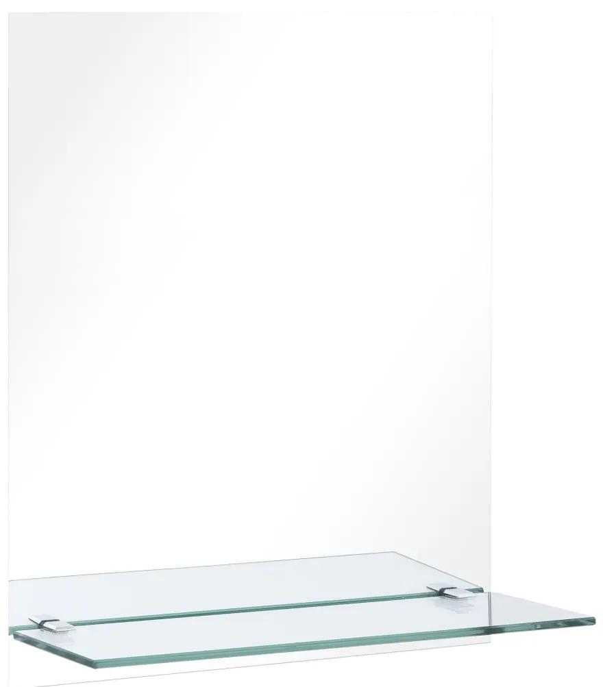 Oglinda de perete cu raft, 20 x 40 cm, sticla securizata 1, Dreptunghiular, 20 x 40 cm