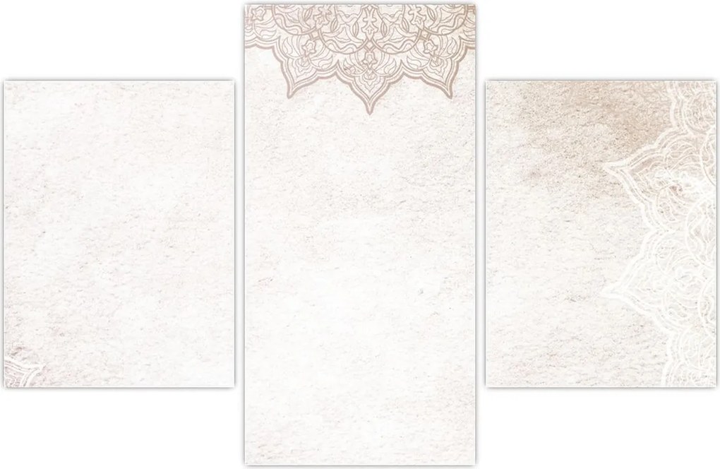 Tablou - Mandala pe zid (90x60 cm)