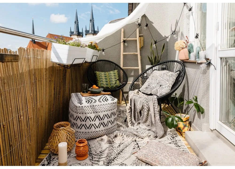 Fotoliu de grădină negru din metal/din plastic Avocado Comfort – Bonami Selection