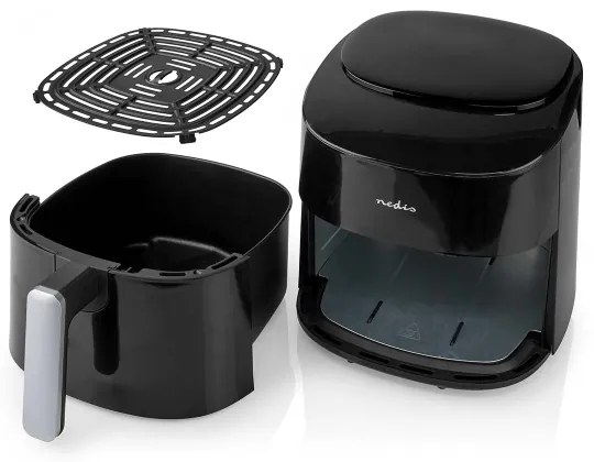 Friteuză cu aer cald 4,2 l 1300W/230V/240 min Nedis KAAF160BK