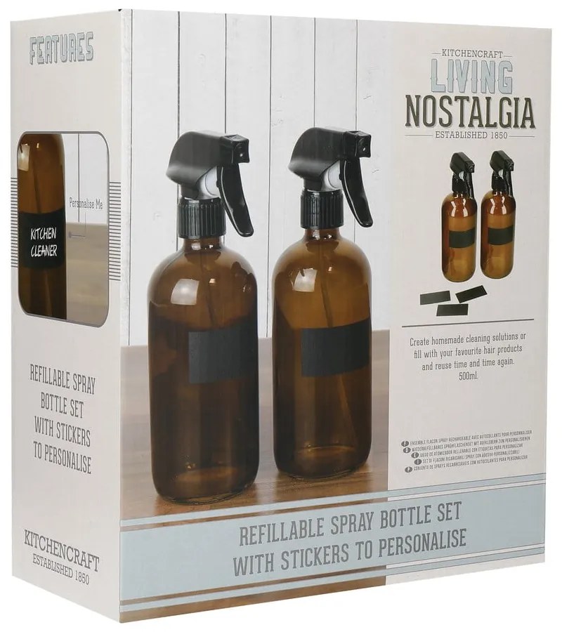 Sticle pentru produse de curățare 2 buc. Living Nostalgia – Kitchen Craft