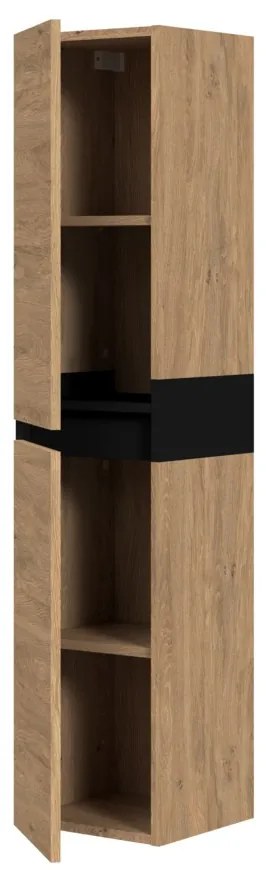 Dulap suspendat pentru baie Stokes, stejar auriu