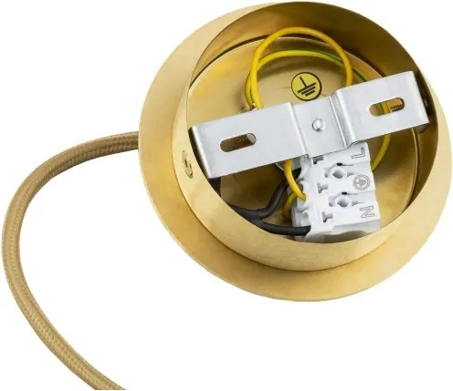 Lustră pe cablu Argon 8448 ALMIROS 1xE27/15W/230V d. 30 cm auriu