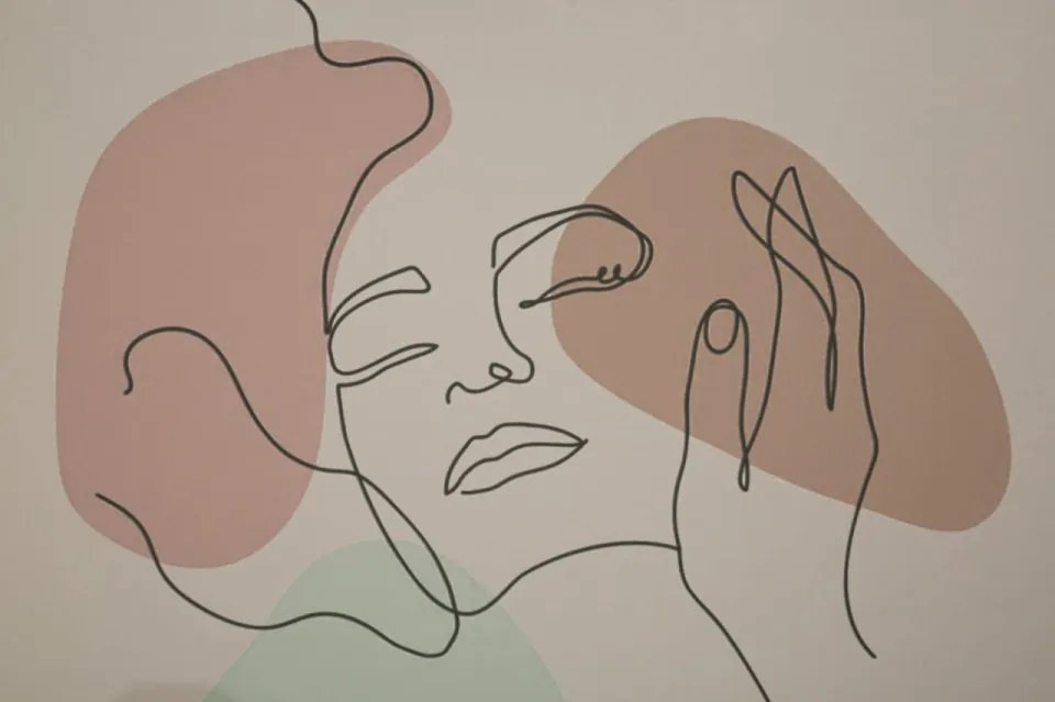 Tablou decorativ multicolor din MDF si panza, 35x2x47 cm, Girl-A Mauro Ferretti