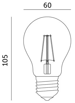 Bec Vintage LED 11.5W(100W), dulie E27, lumina neutra(4000 K), 1521 lm, Kobi
