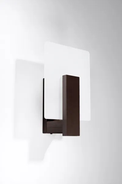 Sollux SL.1096 - Aplica de perete LAPPO, 1x E14, 10 W, 230 V, wenge