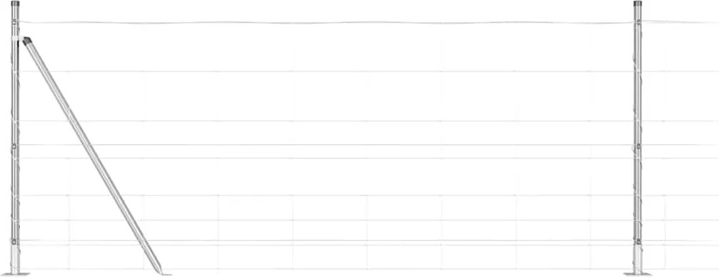 vidaXL Stâlp de gard. Galvanizat 100 x 1 m Oțel