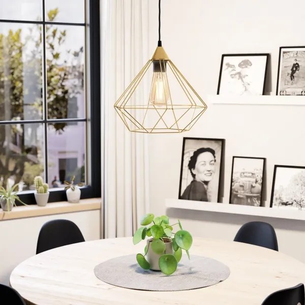 Lustră pe cablu TARBES 1xE27/60W/230V d. 32,5 cm Eglo 43679