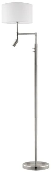 Lampadar LED Eglo TUNJA 1xE27/60W/230V + LED/2,1W d. 38 cm crom/alb