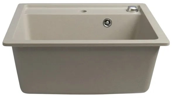 Sapho - Chiuvetă de bucătărie 53x50 cm granit/bej