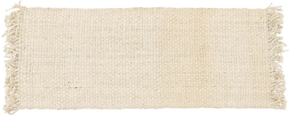 Covor tip traversă crem din iută 70x170 cm Altea – Ixia