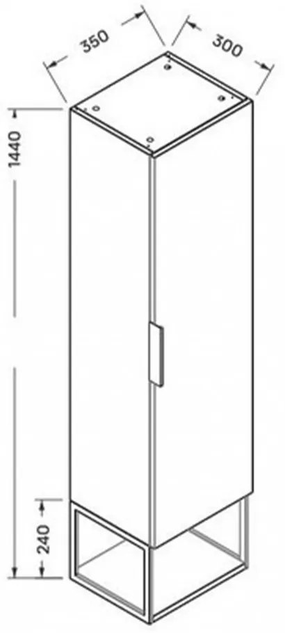 Dulap înalt de perete Jersey