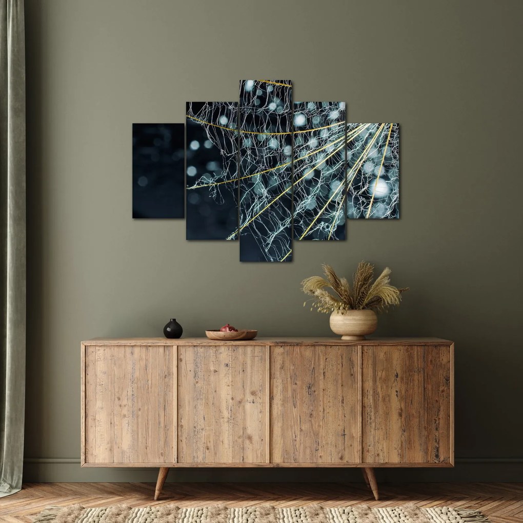 Tablou - Floare cu pânză de pâianjen (150x105 cm)
