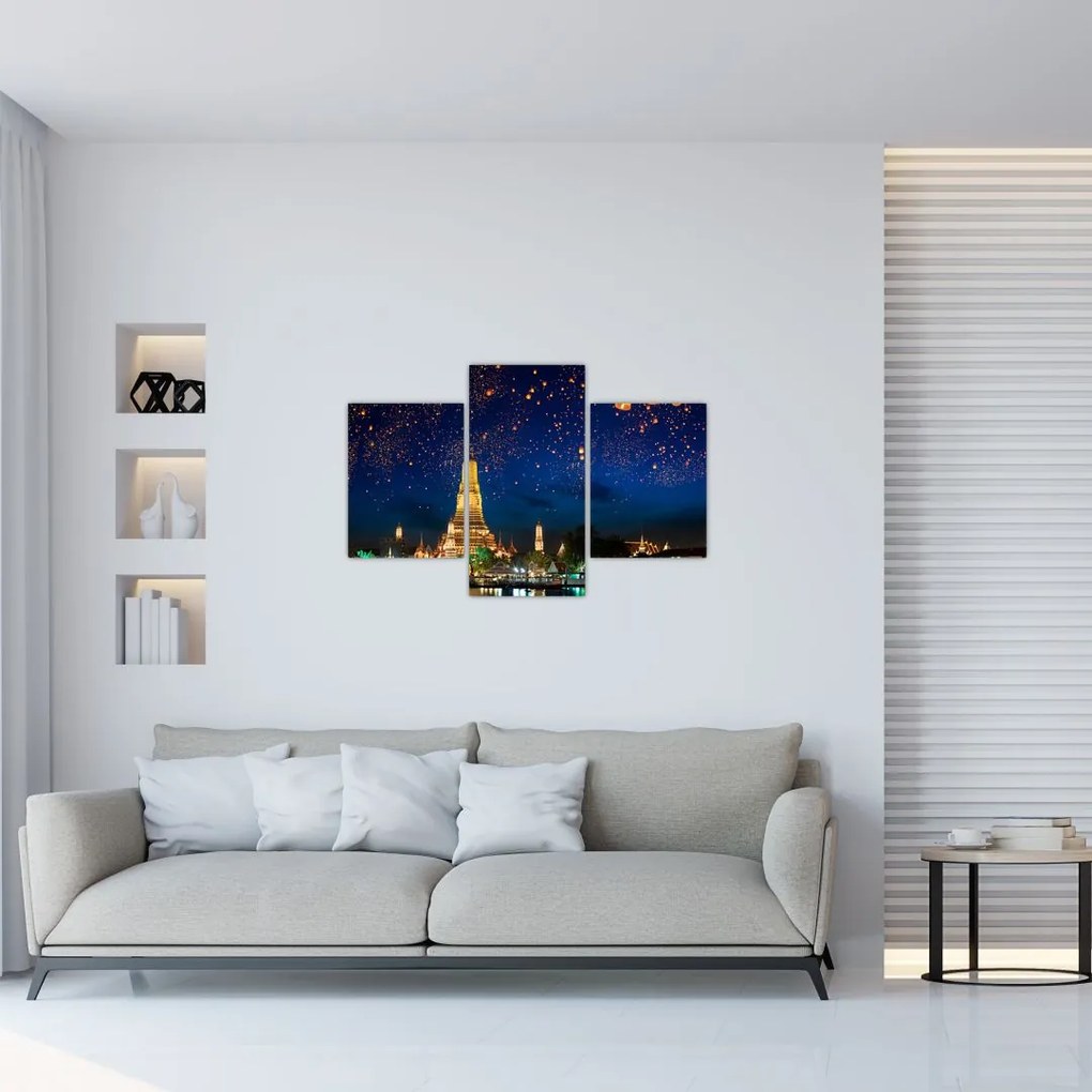 Tablou - Lampioane norocului, Bangkok (90x60 cm)