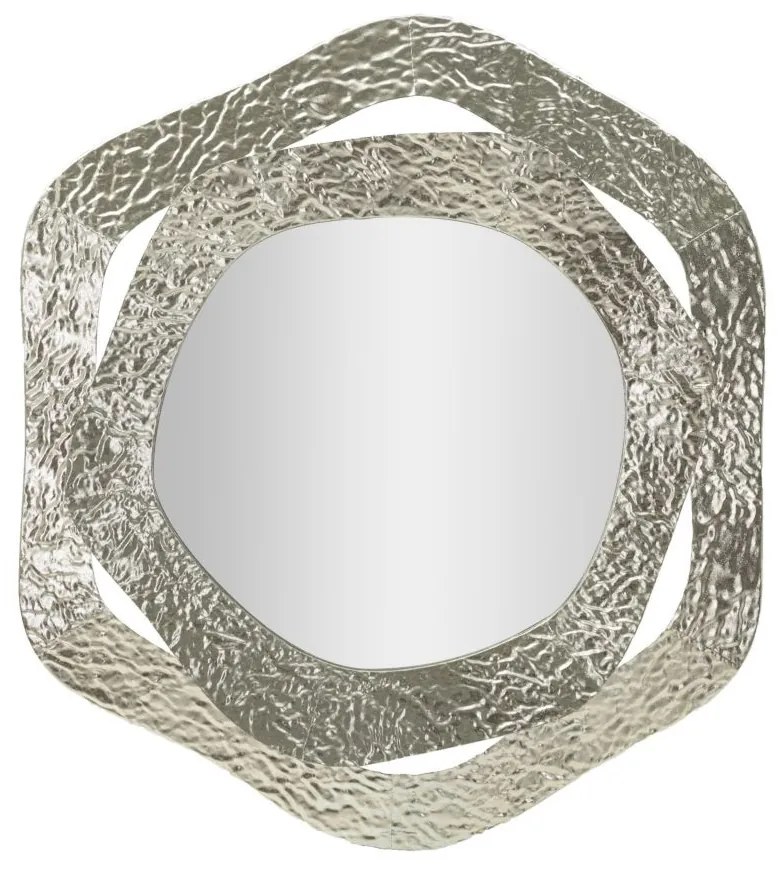 Oglindă de Perete „Aury” Argintie, 66X6X75 cm, Mauro Ferretti