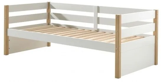 Pat Margrit pentru copii 90x200 cm alb pin masiv – Vipack