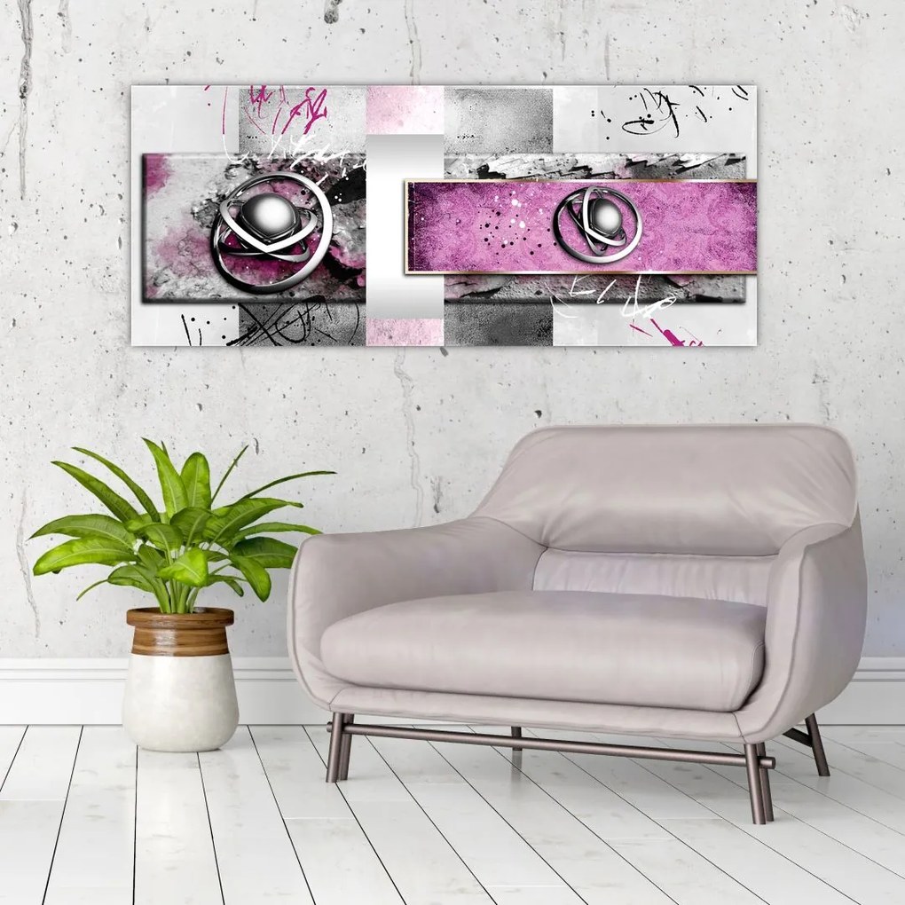 Tablou abstracție (120x50 cm)