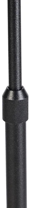 Lampă de podea neagră cu abajur negru 35 cm reglabil - Parte