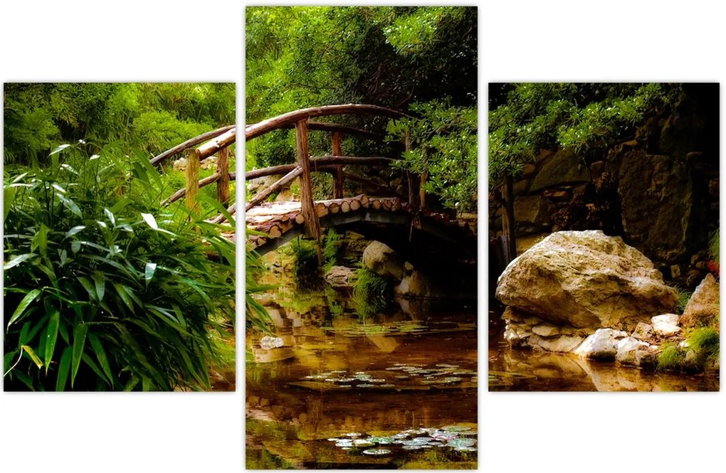 Tablou - Pod prin râu (90x60 cm)