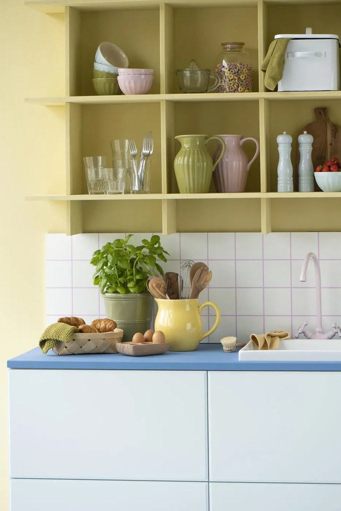 Bol galben din ceramica pentru aluat MYNTE LEMONADE