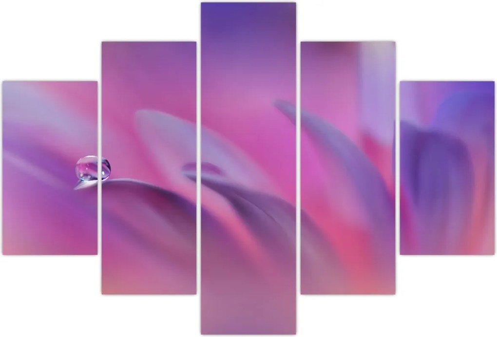 Tablou - Picătură pe floare (150x105 cm)