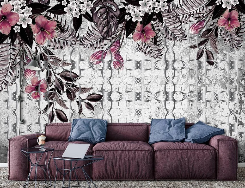 Fototapet - Plantele roz (152,5x104 cm)
