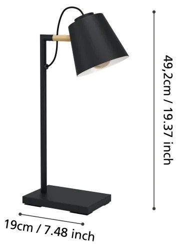 Eglo 900626 - Lampă LED reglabilă cu încărcare wireless LACEY, LED/5,5W/230V