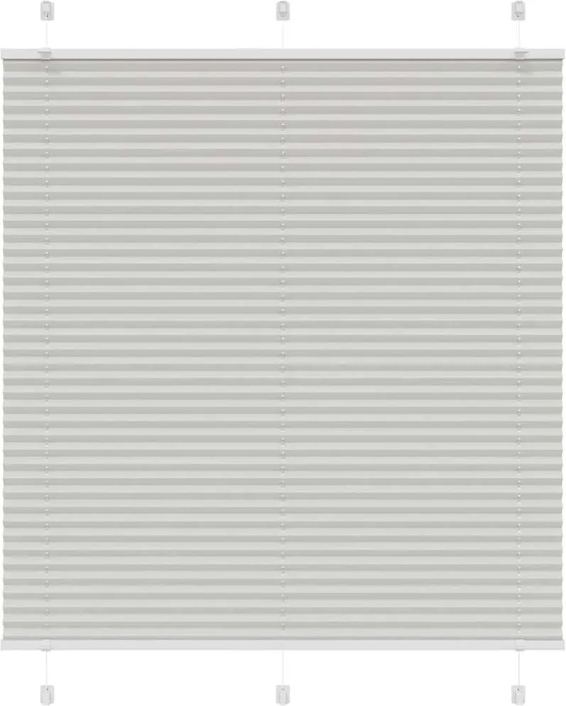 vidaXL Jaluzea plisată gri deschis 115x150 cm Lățime țesătură 114,4 cm