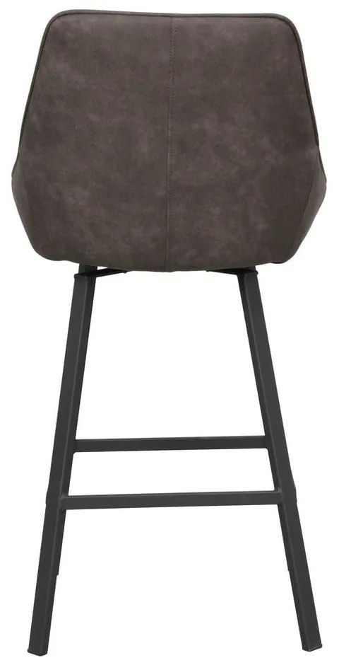 Scaune de bar gri 2 buc. (înălțime șezut 65 cm) Alison – Rowico